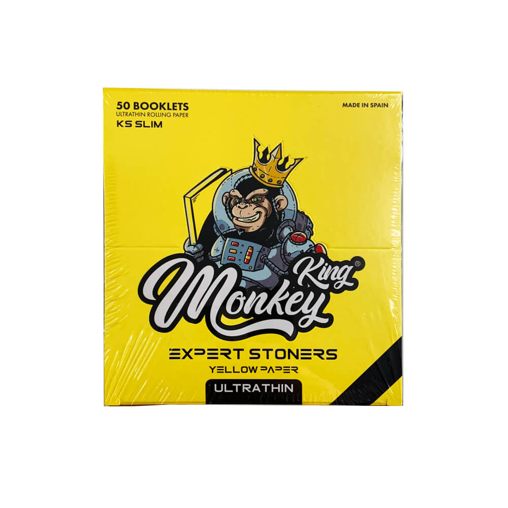 Monkey King Ultra Thin Rolling Papers Gelb (50 Stück/Display)